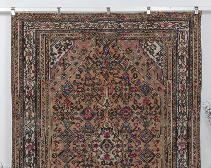 Multicolor Turkish Oushak Rug 6'11" x 9'4" Hand-Knotted | No. VR87294