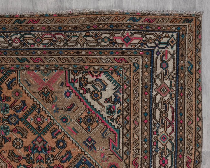 Multicolor Turkish Oushak Rug 6'11" x 9'4" Hand-Knotted | No. VR87294