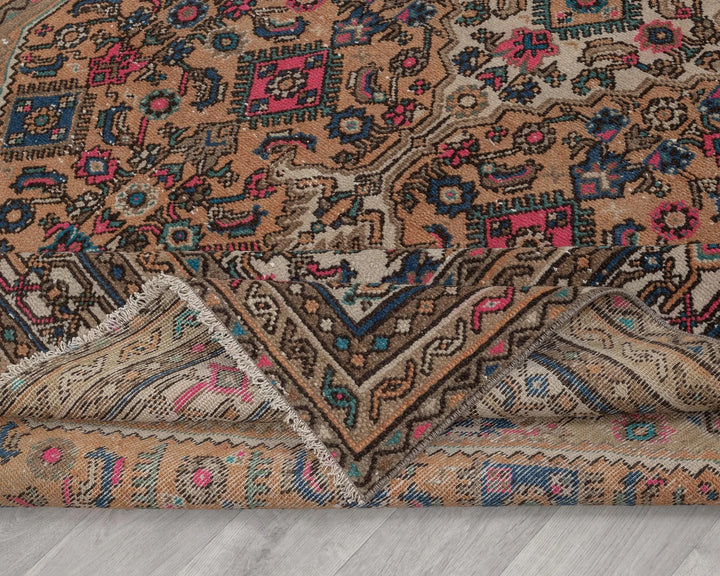 Multicolor Turkish Oushak Rug 6'11" x 9'4" Hand-Knotted | No. VR87294