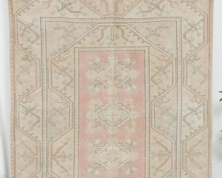 Beige Turkish Oushak Rug 5' x 8' Hand-Knotted | No. VR87334