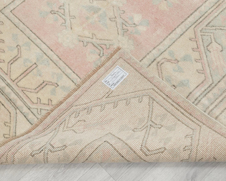 Beige Turkish Oushak Rug 5' x 8' Hand-Knotted | No. VR87334