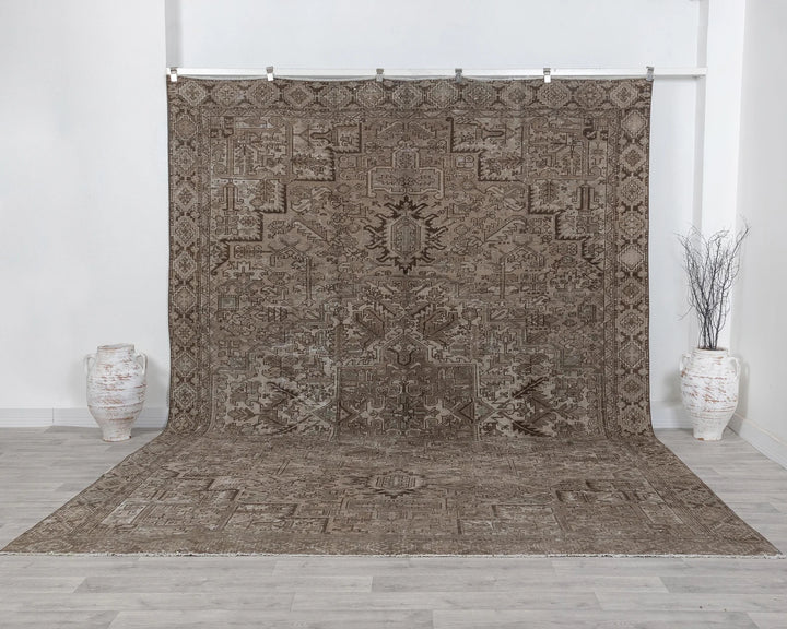 Multicolor Turkish Oushak Rug 9'5" x 12'4" Hand-Knotted | No. VR87354