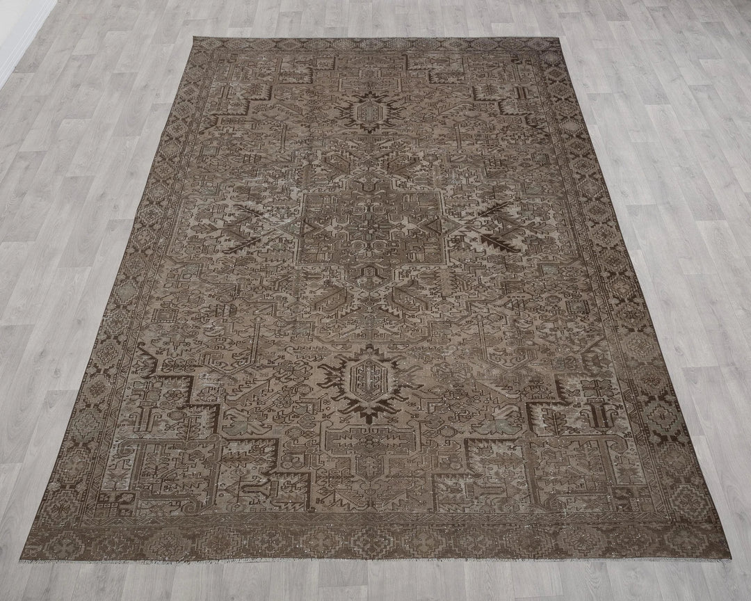 Multicolor Turkish Oushak Rug 9'5" x 12'4" Hand-Knotted | No. VR87354