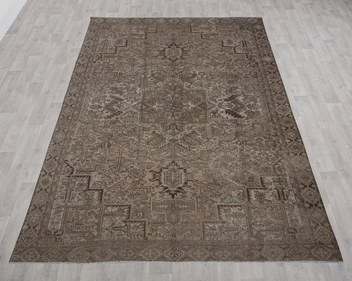Multicolor Turkish Oushak Rug 9'5" x 12'4" Hand-Knotted | No. VR87354