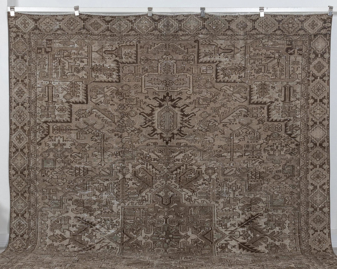 Multicolor Turkish Oushak Rug 9'5" x 12'4" Hand-Knotted | No. VR87354