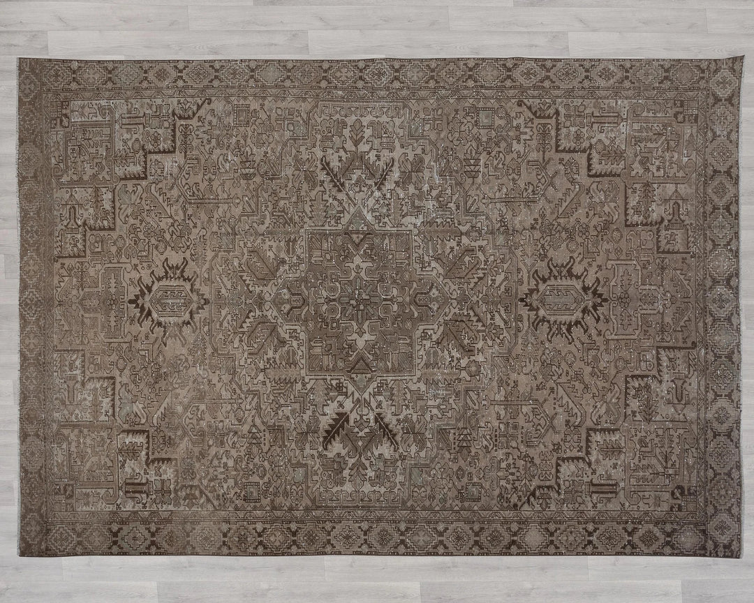 Multicolor Turkish Oushak Rug 9'5" x 12'4" Hand-Knotted | No. VR87354