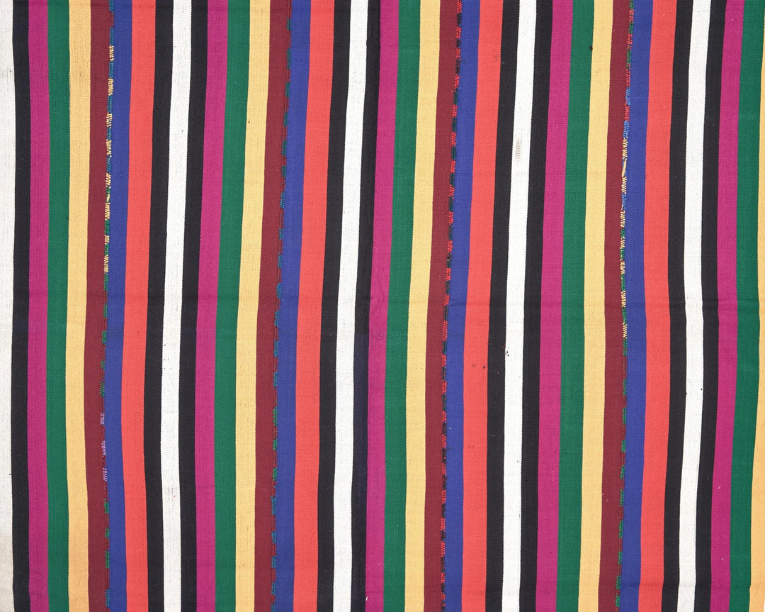 Multicolor Turkish Kilim Rug 6'8" x 5' Flat-Weave | No. VR87418