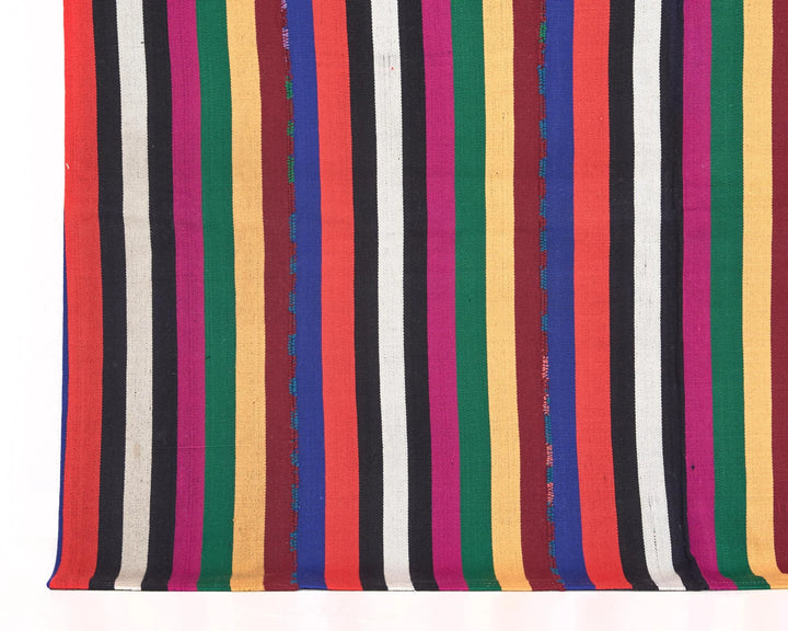 Multicolor Turkish Kilim Rug 6'8" x 5' Flat-Weave | No. VR87418