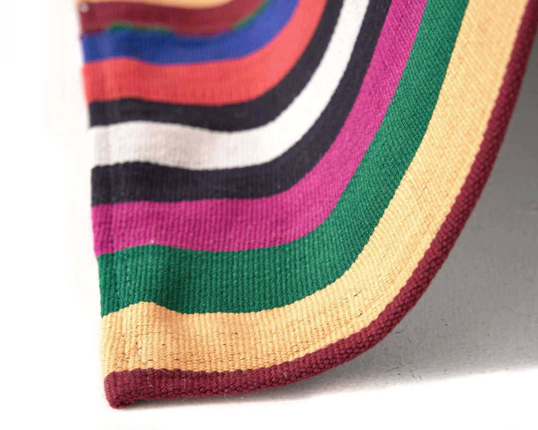 Multicolor Turkish Kilim Rug 6'8" x 5' Flat-Weave | No. VR87418