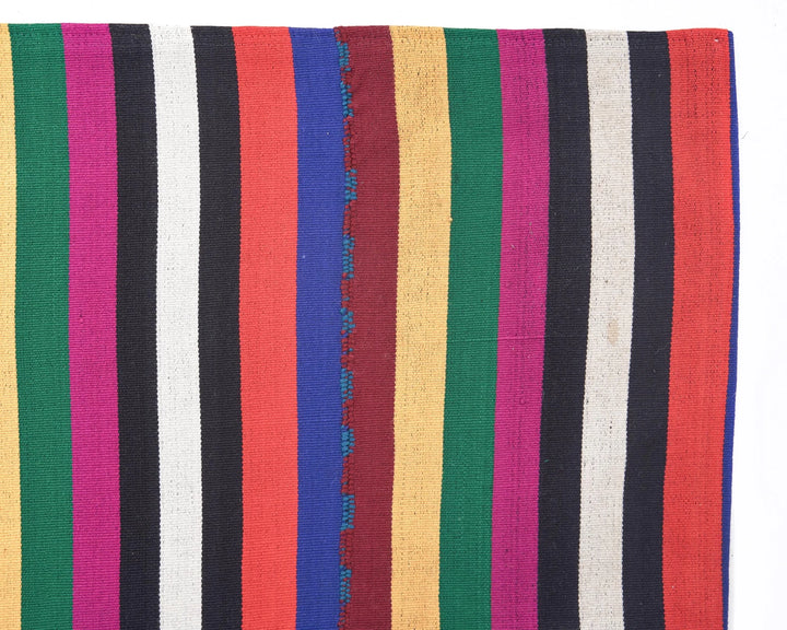 Multicolor Turkish Kilim Rug 6'8" x 5' Flat-Weave | No. VR87418