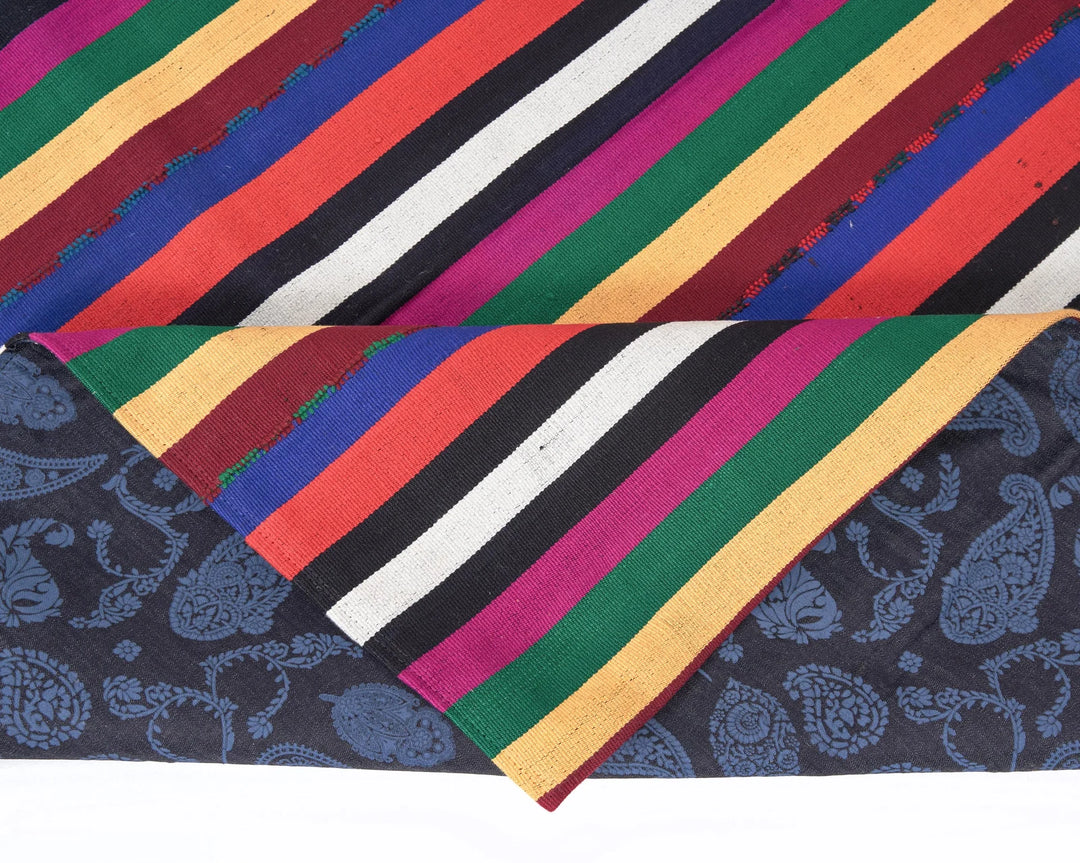 Multicolor Turkish Kilim Rug 6'8" x 5' Flat-Weave | No. VR87418
