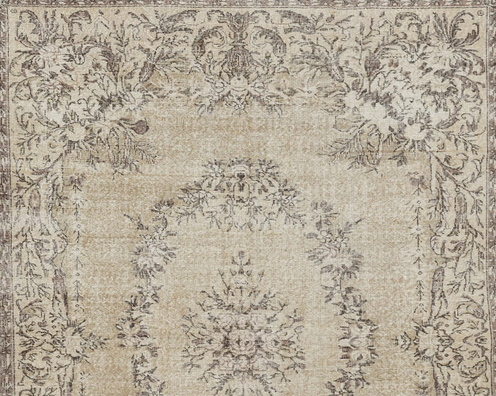 Multicolor Turkish Oushak Rug 6'9" x 9'6" Hand-Knotted | No. VR87478