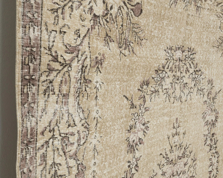 Multicolor Turkish Oushak Rug 6'9" x 9'6" Hand-Knotted | No. VR87478