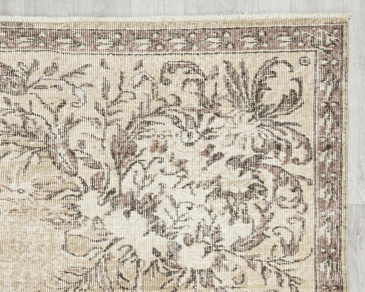 Multicolor Turkish Oushak Rug 6'9" x 9'6" Hand-Knotted | No. VR87478
