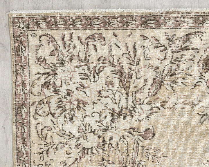 Multicolor Turkish Oushak Rug 6'9" x 9'6" Hand-Knotted | No. VR87478
