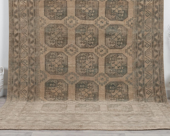Multicolor Turkish Oushak Rug 7'8" x 9'10" Hand-Knotted | No. VR87590