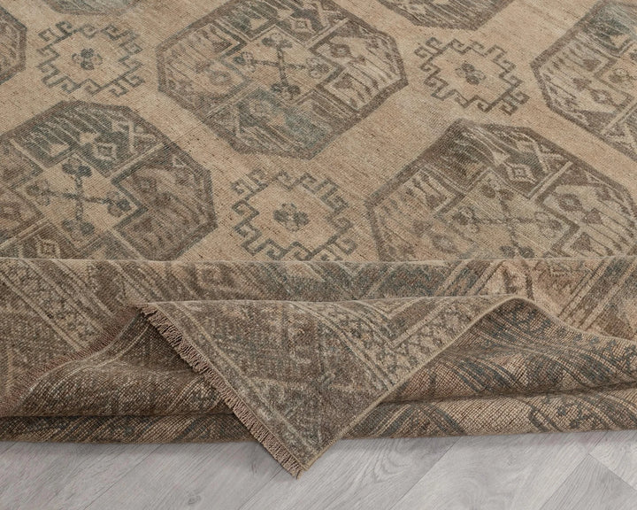 Multicolor Turkish Oushak Rug 7'8" x 9'10" Hand-Knotted | No. VR87590