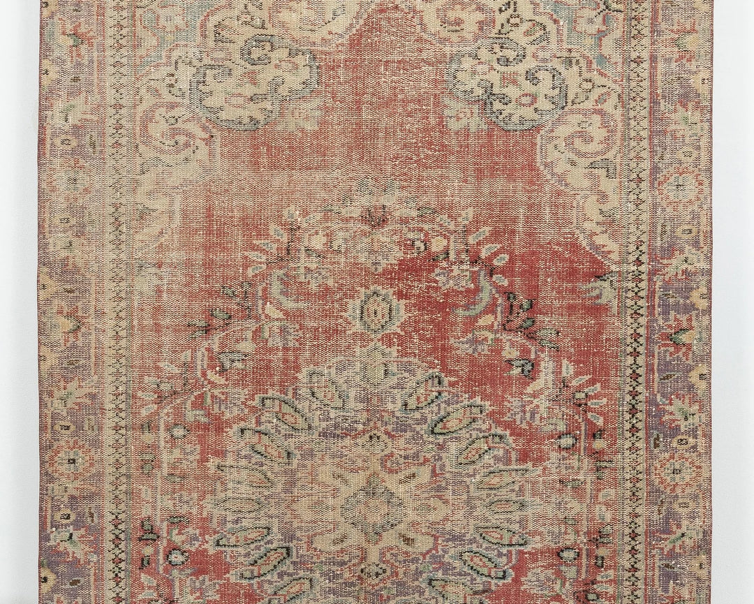 Multicolor Turkish Oushak Rug 5' 5" x 8' 11" Hand-Knotted | No. VR87661