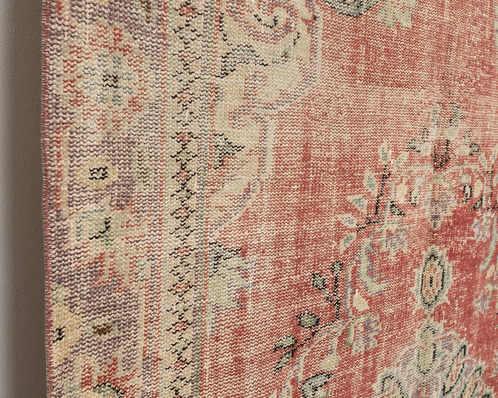 Multicolor Turkish Oushak Rug 5' 5" x 8' 11" Hand-Knotted | No. VR87661