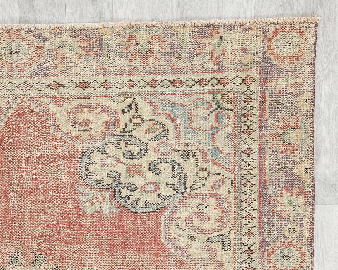 Multicolor Turkish Oushak Rug 5' 5" x 8' 11" Hand-Knotted | No. VR87661