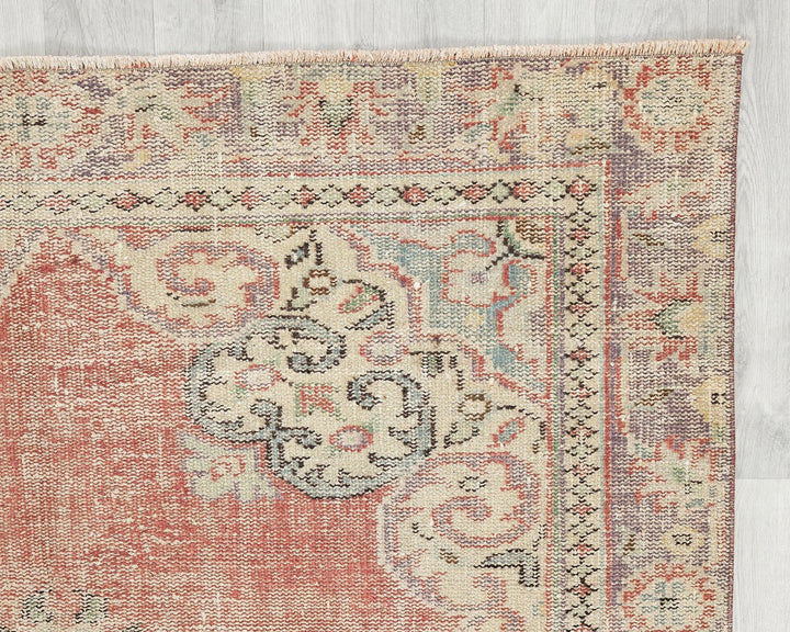 Multicolor Turkish Oushak Rug 5' 5" x 8' 11" Hand-Knotted | No. VR87661