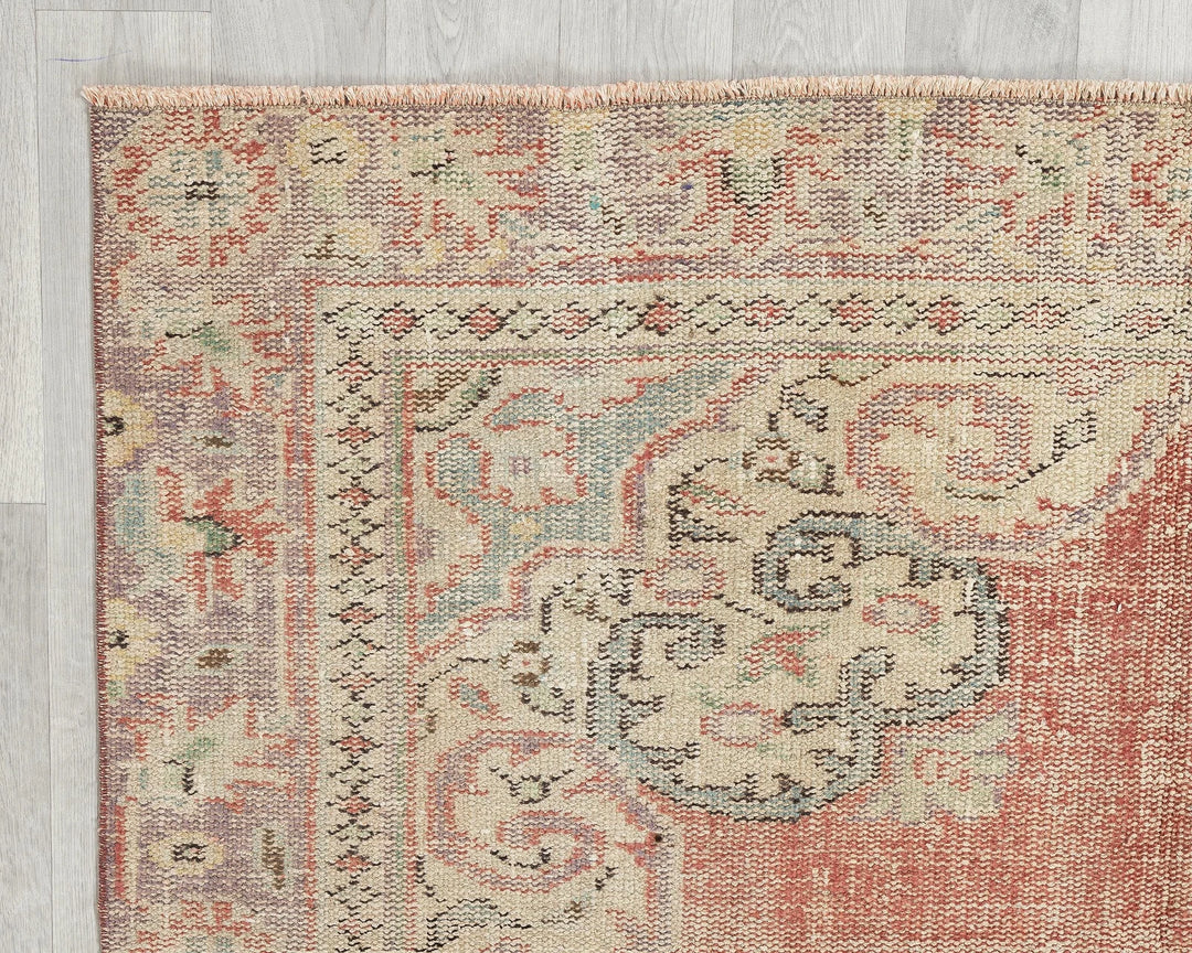 Multicolor Turkish Oushak Rug 5' 5" x 8' 11" Hand-Knotted | No. VR87661