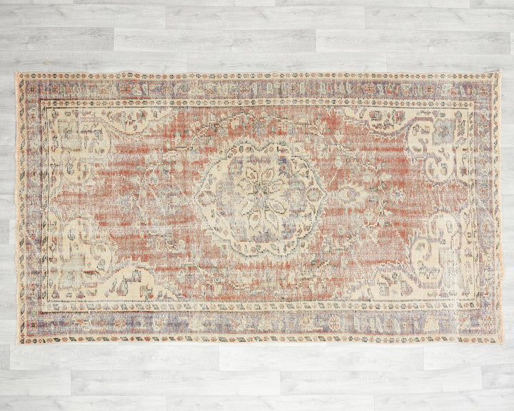 Multicolor Turkish Oushak Rug 4' 6" x 7' 8" Hand-Knotted | No. VR87774