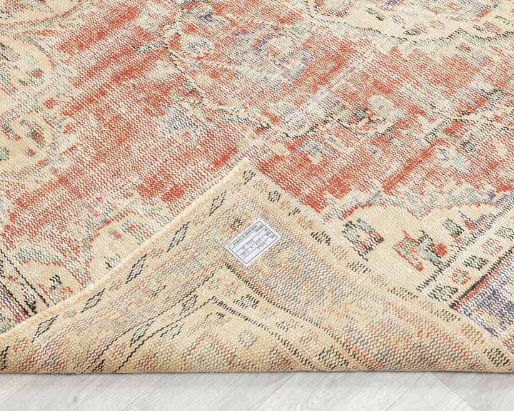 Multicolor Turkish Oushak Rug 4' 6" x 7' 8" Hand-Knotted | No. VR87774