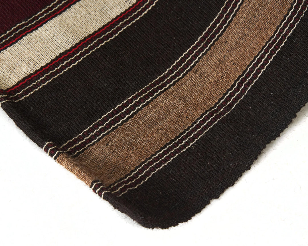 Brown Turkish Kilim Rug 5' 5" x 7' 5" Flat-Weave | No. VR87877