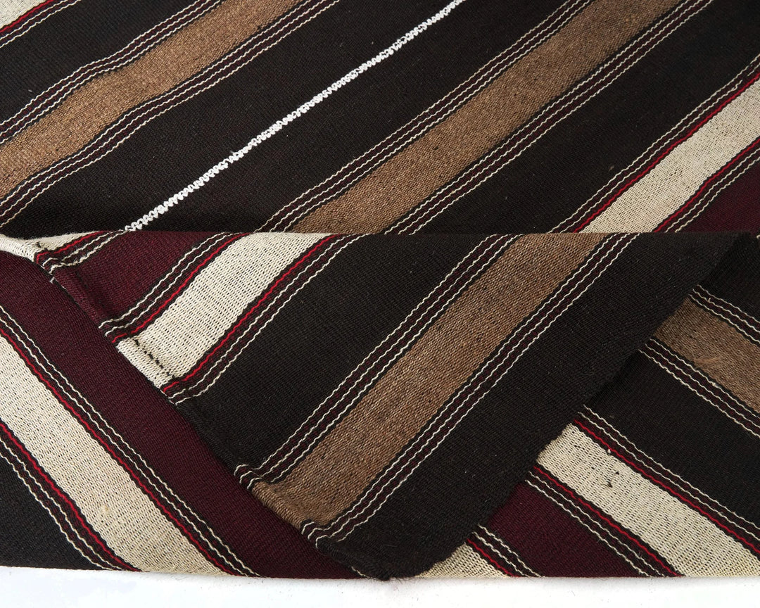 Brown Turkish Kilim Rug 5' 5" x 7' 5" Flat-Weave | No. VR87877