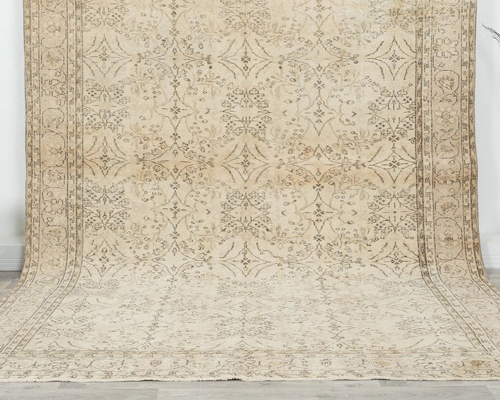 Multicolor Turkish Oushak Rug 6' 11" x 10' 4" Hand-Knotted | No. VR87904