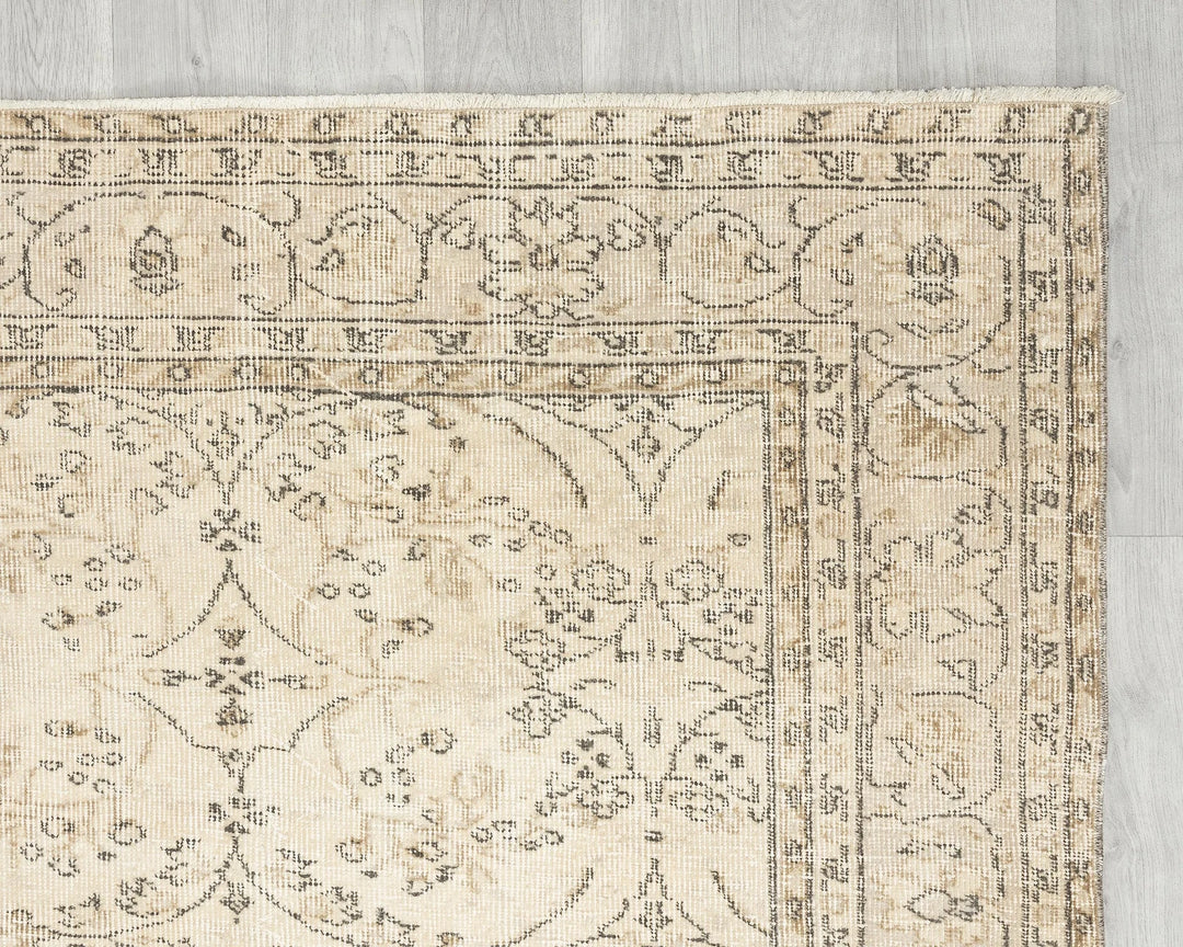 Multicolor Turkish Oushak Rug 6' 11" x 10' 4" Hand-Knotted | No. VR87904