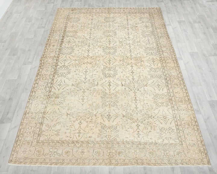 Multicolor Turkish Oushak Rug 6' 11" x 10' 4" Hand-Knotted | No. VR87904
