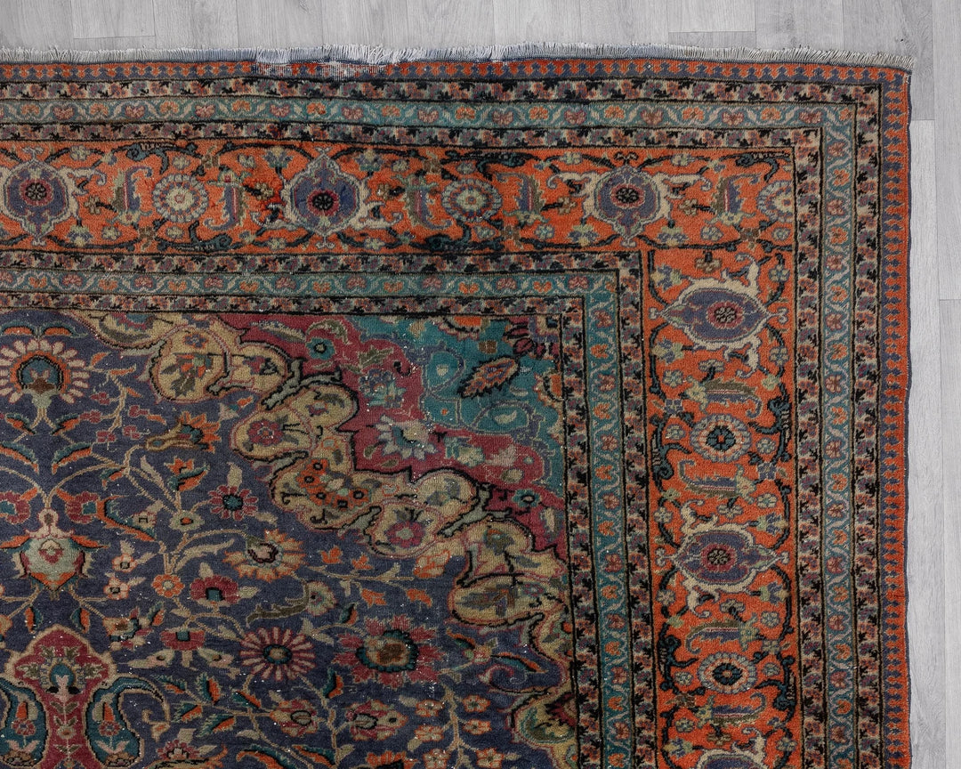 Multicolor Turkish Oushak Rug 8' 4" x 12' 10" Hand-Knotted | No. VR88054