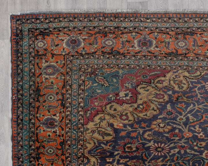 Multicolor Turkish Oushak Rug 8' 4" x 12' 10" Hand-Knotted | No. VR88054