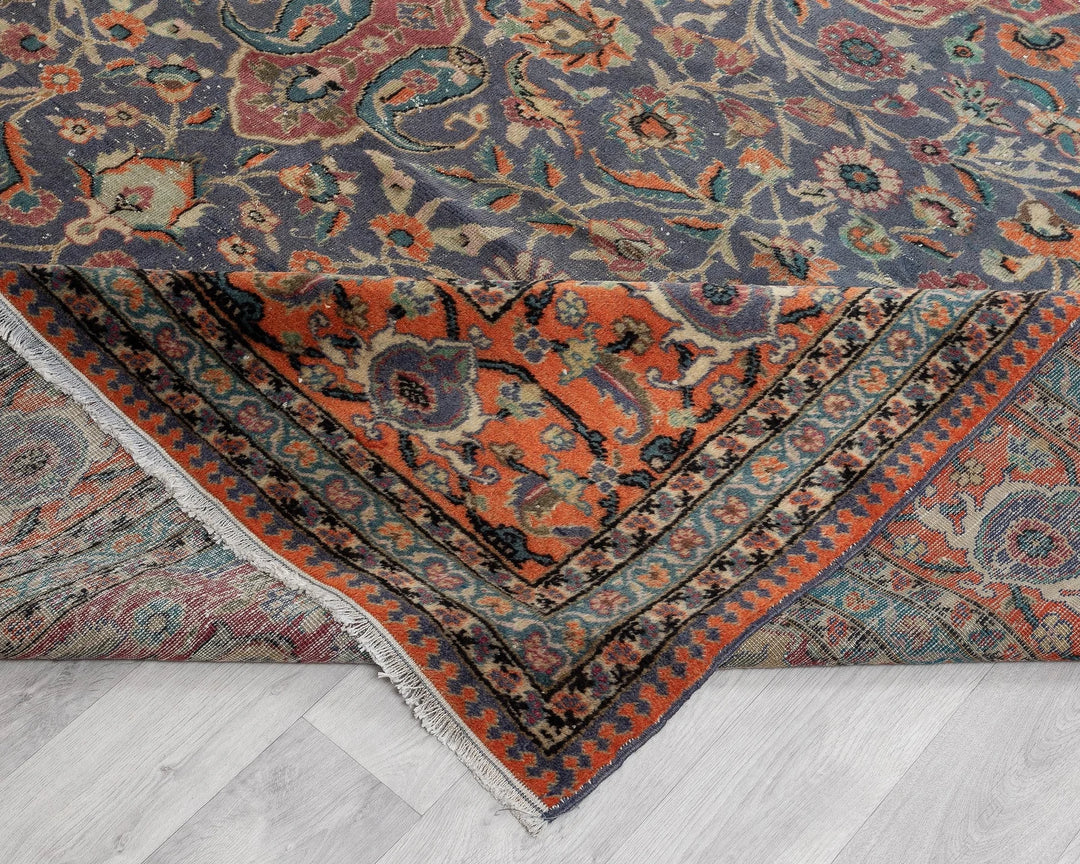 Multicolor Turkish Oushak Rug 8' 4" x 12' 10" Hand-Knotted | No. VR88054