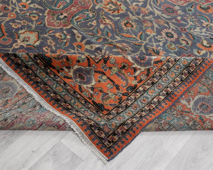 Multicolor Turkish Oushak Rug 8' 4" x 12' 10" Hand-Knotted | No. VR88054