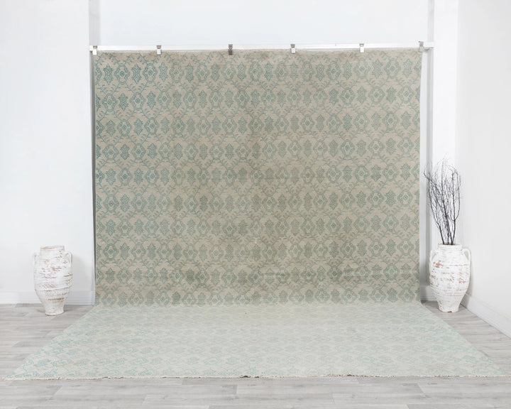 Multicolor Turkish Oushak Rug 9' 7" x 11' 7" Hand-Knotted | No. VR88134