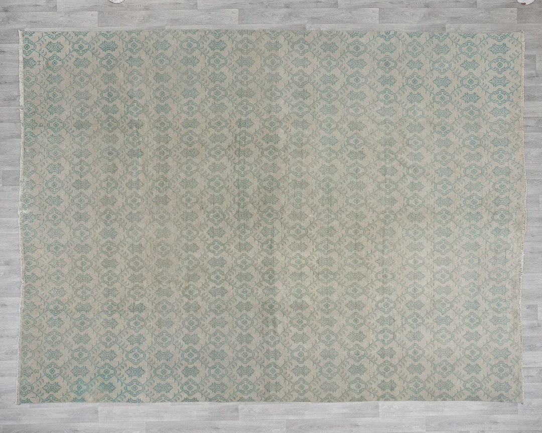 Multicolor Turkish Oushak Rug 9' 7" x 11' 7" Hand-Knotted | No. VR88134