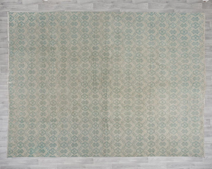 Multicolor Turkish Oushak Rug 9' 7" x 11' 7" Hand-Knotted | No. VR88134