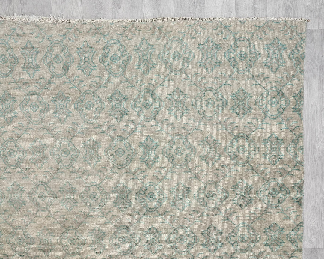 Multicolor Turkish Oushak Rug 9' 7" x 11' 7" Hand-Knotted | No. VR88134