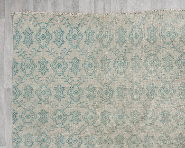 Multicolor Turkish Oushak Rug 9' 7" x 11' 7" Hand-Knotted | No. VR88134
