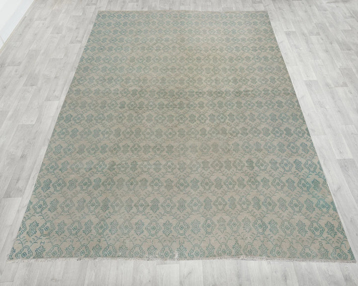 Multicolor Turkish Oushak Rug 9' 7" x 11' 7" Hand-Knotted | No. VR88134
