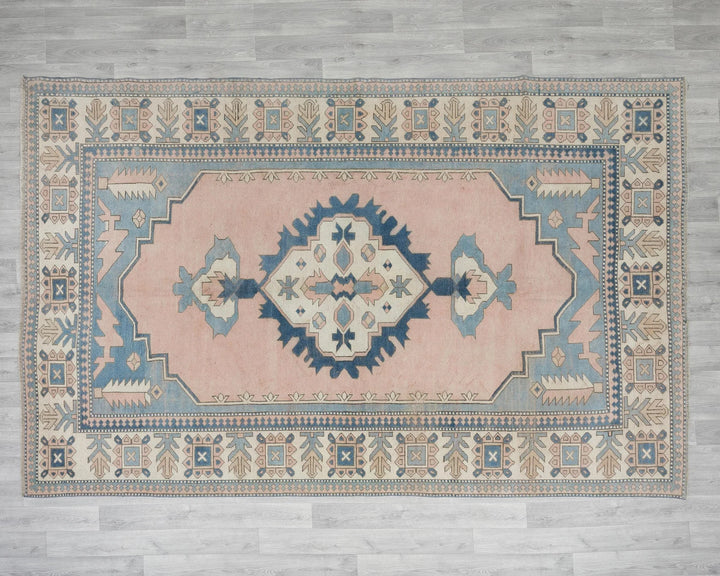Multicolor Turkish Oushak Rug 9' x 10' 4" Hand-Knotted | No. VR88249