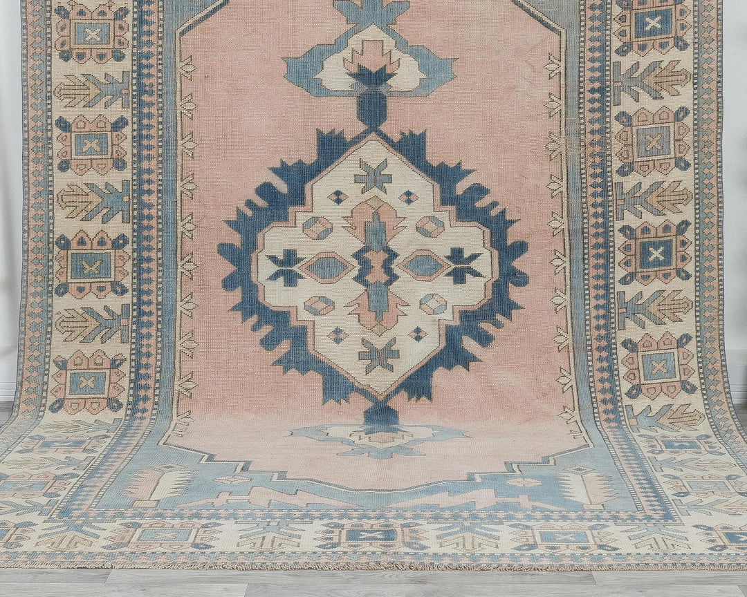 Multicolor Turkish Oushak Rug 9' x 10' 4" Hand-Knotted | No. VR88249