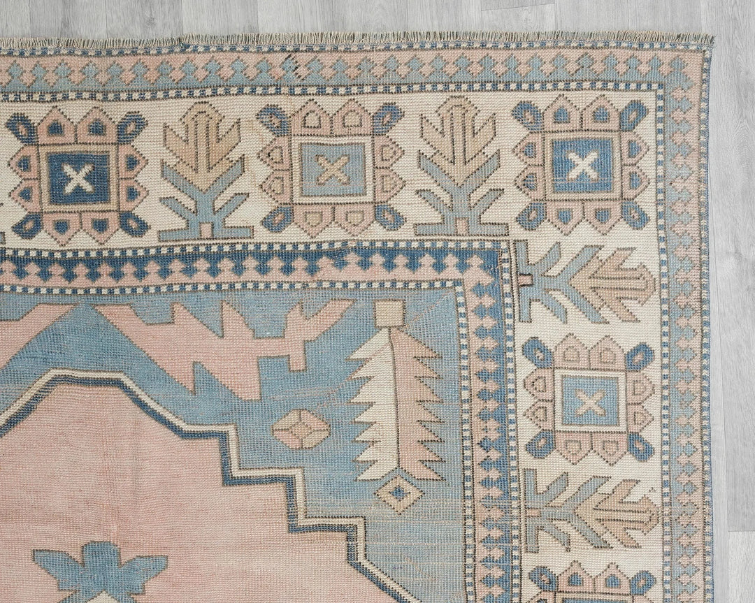 Multicolor Turkish Oushak Rug 9' x 10' 4" Hand-Knotted | No. VR88249