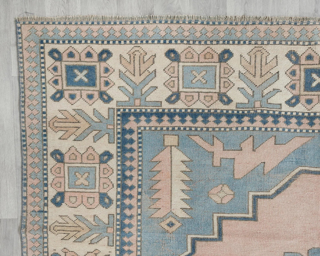 Multicolor Turkish Oushak Rug 9' x 10' 4" Hand-Knotted | No. VR88249