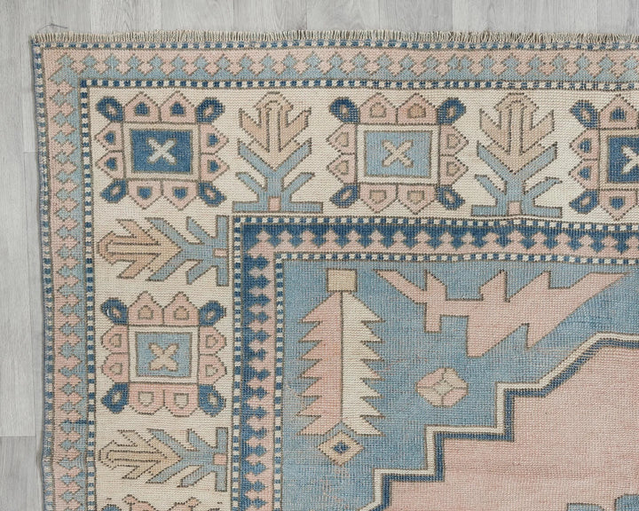 Multicolor Turkish Oushak Rug 9' x 10' 4" Hand-Knotted | No. VR88249