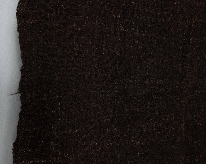 Brown Turkish Kilim Rug 7' 10" x 10' 10" Flat-Weave close-up