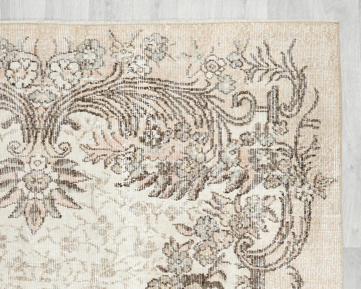 Multicolor Turkish Oushak Rug 5' 7" x 8' 8" Hand-Knotted | No. VR88359